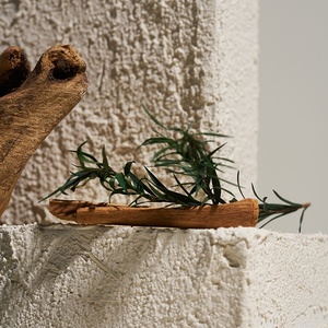 Oggetto Geometrico in Pietra Bianca Testurizzata, Piccoli Ornamenti Ecologici e Durevoli, Accessori per Cosmetici, Still Life e Photo Booth - Product Image 4