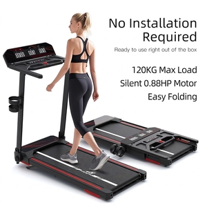 Tapis Roulant Elettrico Pieghevole FANPAO con Display LED Intelligente, Inclinazione Manuale, Portatile, Capacità 120kg, per Casa, Ufficio e <span class=keywords><strong>Palestra</strong></span> - Product Image 1