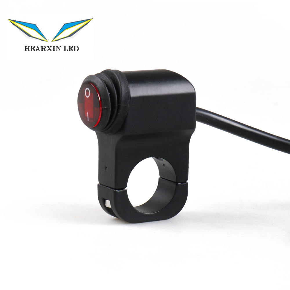 HearxinLED мотоцикл алюминиевый сплав Руль фара вкл/выкл кнопка переключатель света мотор аксессуар без пилотной лампы