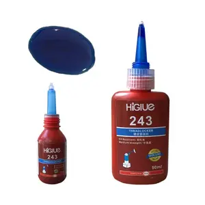 2ml 3ml 10ml 50ml 250ml Waterproof And Oil Resistant Liquid For 243 Thread Locker Sealant Glue