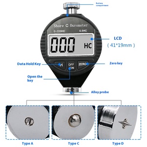 Durómetro Digital Electrónico con Pantalla LCD A/C/D para Pruebas de Dureza de Silicona, Plástico, Caucho y Neumáticos - Product Image 3