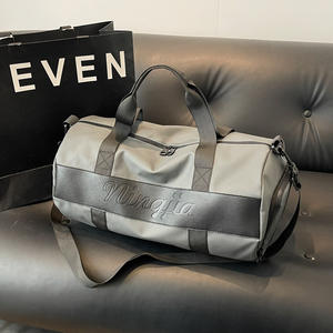 Hot Selling Round Gym Bag with Dry-Wet Separation Multi-functional Waterproof Travel Duffel Bag Hand <b>Carry</b> Sport Pack - Product Image 3