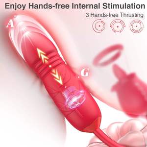 Nouveau Masturbateur Rose Lèche-Langue Orgasmique à 10 Fréquences de Vibration, Rechargeable, en Silicone, Étanche et Silencieux, Spécial Femme - Product Image 3