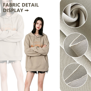 Tissu en coton et polyester 40S, couche d'air, largeur 185 cm, 280 g/m², tricot épais et chaud pour sweats à capuche et vêtements d'hiver - Product Image 4