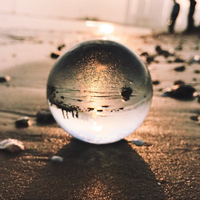 Petit pont de haute qualité en gros photographie K9 boule de verre 60mm boule de cristal clair avec support