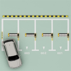 Barrière de stationnement solaire avec système de verrouillage et machine de paiement - Product Image 2