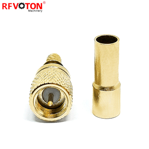 Mạ Vàng 10-32 M5 Nam Cắm Microdot Nối Uốn Cho RG316 RG174 Coaxila Cáp - Product Image 4