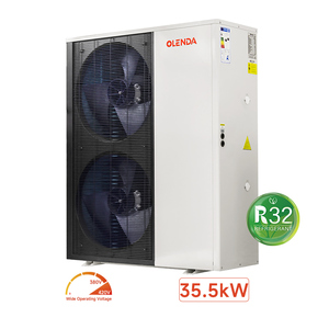 Bomba de Calor Comercial <span class=keywords><strong>R32</strong></span> de 35.5kW con Carcasa Metálica, 380V EVI DC <span class=keywords><strong>Inverter</strong></span> Trifásica, Calentador de Agua Doméstico A++, para Exteriores y Hoteles - Product Image 1