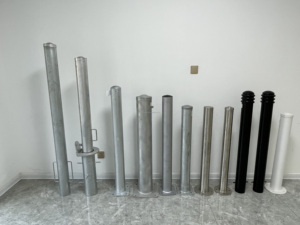 Barriere di Sicurezza Stradale in Acciaio per Esterni con Certificazione ISO e CE, Paletti Metallici Fissi per Parcheggi - Product Image 6