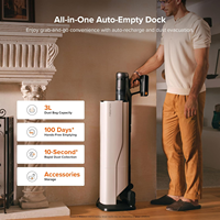 Roborock H60 Hub Ultra Aspirateur sans fil intelligent à aspiration puissante avec station de vidage automatique et système anti-emmêlement pour poils d'animaux, aspirateur balai portatif