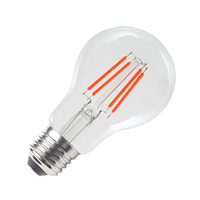 A60 4W E27 220V Couleur Filament Lumière Led Ampoule Rouge Bleu Vert Jaune Couleurs