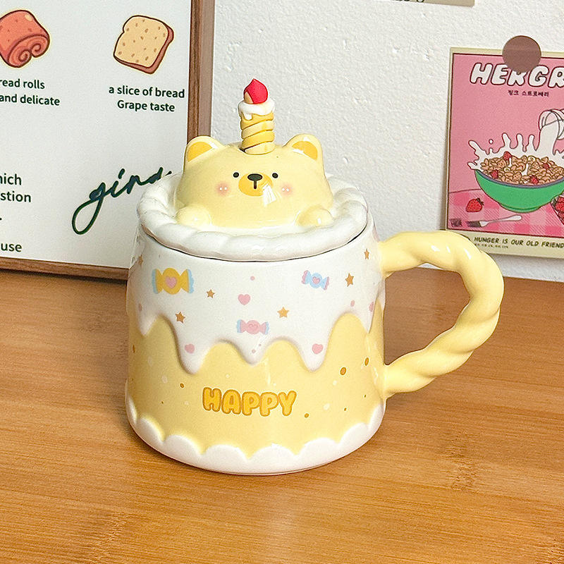 Candle Cake Cups - Yellow Dog