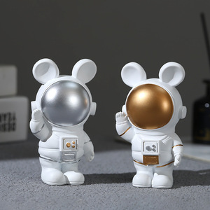 Astronaut Desktop Night Light Figurine Resin Craft Ornament Tap Control USB Led Light Home Decor Gift - Product Image 3