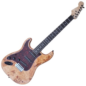 Chitarra elettrica Flyoung per mancini a prezzo conveniente con impiallacciatura in acero burl - Product Image 1