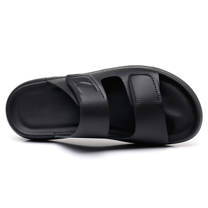 Nouvelles sandales pour hommes fabriquées en Chine, design italien tendance, cuir de vachette véritable, pantoufles de luxe, fabriquées en Chine, Aliexpress Dubai - Product Image 3