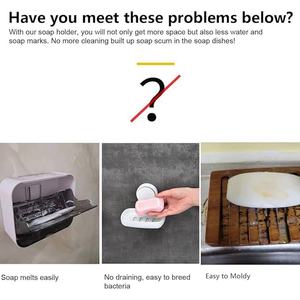 Enkelvoudige Houten Magnetische Staafzeephouder Staande Type Installatie Voor Douchewand <span class=keywords><strong>2</strong></span> Sets Houten Zeepbakje Voor Zeep - Product Image 2