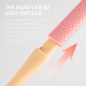 足の衛生ツール かゆみ止めスクラッチャー 足指セパレーター クリーナー ロングハンドル 足の角質除去 足指クリーナーブラシ 足スクラバー - Product Image 3