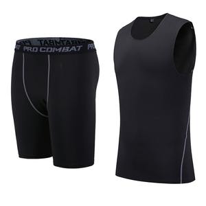 Abbigliamento Fitness, Completo Sportivo da Corsa, Canotta e Pantaloncini a Rapida Asciugatura per Uomo, Set Aderente per Allenamento - Product Image 6