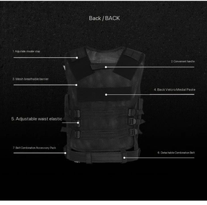 Popular Mesh Breathable Outdoor Training Gear Waterproof Protective Equipment Made Polyester <b>Tactical</b> <b>Vest</b> Bag - Product Image 3