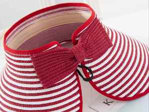 Hot Sale in Stock Summer Wide Brim Sun <b>Hats</b> Visors Women's Foldable <b>Straw</b> <b>Hat</b> for Women for the Beach - Product Image 4