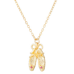Design unique mignon noeud papillon <span class=keywords><strong>danse</strong></span> filles Ballet pantoufles chaussures pendentif collier pour femmes filles - Product Image 1