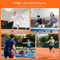 Raquette de tennis en fibre de carbone à structure intégrée, équipement d'entraînement interactif parent-enfant pour débutants, avec noyau EPE