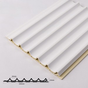 Nouvelle Arrivée 2026 : Panneau Mural WPC Ondulé Arc pour Intérieur, Installation Rapide, Forme Créative, <span class=keywords><strong>Planche</strong></span> Décorative pour Design d'Intérieur Tendance - Product Image 1