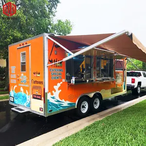 Carrelli per Fast Food personalizzati per camion per Pizza Taco Mobile Kitchen BBQ concessione Trailer Fast Food Truck rimorchi mobili per Bar