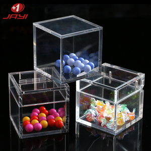 claro grande pequeño plexiglás cajas <span class=keywords><strong>de</strong></span> embalaje rectángulo cuadrado acrílico caja <span class=keywords><strong>de</strong></span> almacenamiento con tapa - Product Image 1