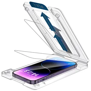 新设计的魔术盒可重复使用，更容易安装适用于iphone 11 12 13 14 15 pro max屏幕保护器的除尘盒应用程序