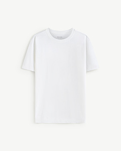 T-shirt formel à manches courtes pour homme, tricot uni, 100% coton, coupe classique, doux et respirant, par Routine Vietnam - Product Image 5