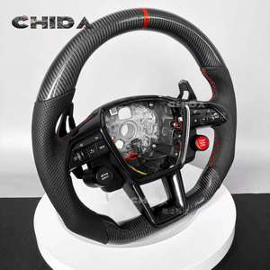 Volant en cuir LED en fibre de carbone de haute qualité, adapté à la mise à niveau de l'intérieur <span class=keywords><strong>Audi</strong></span>, pour A1 A3 A4 A5 A6 A7 Q1 Q3 Q5 Q6 Q7 - Product Image 2