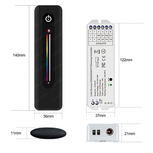 Hot bán mới nhất 15A <span class=keywords><strong>RGB</strong></span> trắng tự nhiên Led điều khiển trượt cảm ứng từ xa cho LED ánh sáng 4 kênh với 6A đầu ra - Product Image 5