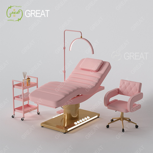Lit de massage électrique moderne de luxe à 3 moteurs, réglable, pour soins de beauté, spa médical, esthétique et soins du visage - Product Image 6