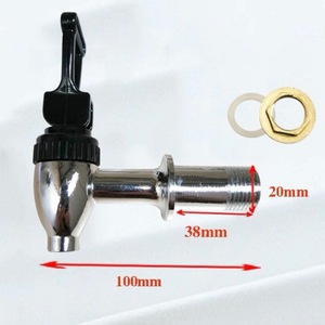 Robinet d'eau en acier inoxydable, 100mm, 38mm, 20mm, robinet universel pour seau isolé, conteneur de thé au lait, de lait de soja - Product Image 1