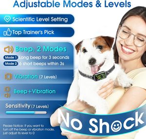 2025 plus récent collier anti-aboiement de chien rechargeable avec fonction d'aboiement anti-arrêt pour petits et grands chiens - Product Image 4