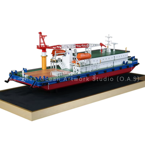 O.A.S Fabricante Design Personalizado 70cm Diecast Plástico Multi-Purpose Navio Modelo Unisex Artesanato Trabalho Barco Toy Crane Lembrança - Product Image 1