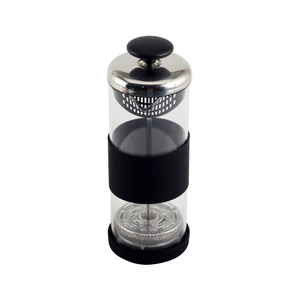 Mousseur à lait manuel en verre avec piston en acier inoxydable – Pompe à main en verre borosilicate de 350 ml pour café, latte - Product Image 2