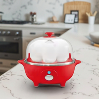 Cuiseur à oeufs électrique Fonction de cuisson à la vapeur automatique Nouveau design en acier inoxydable durable pour un usage domestique