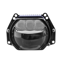 VAHID Lentille de projecteur Bi-LED pour phare de voiture, double faisceau, 12V, nouvelle, ajustement universel, lumière blanche 6000K
