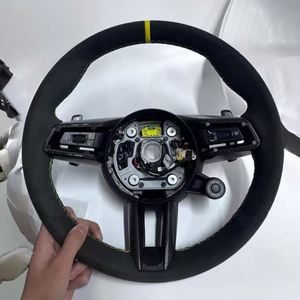 Volante para Automóvil <span class=keywords><strong>Porsche</strong></span> Cayenne Cayman 997.1 991 981 991.1 718 <span class=keywords><strong>GT</strong></span> <span class=keywords><strong>944</strong></span> Macan Panamera Tayneen, Volante de Alcántara - Product Image 1