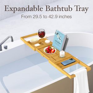 Plateau <span class=keywords><strong>de</strong></span> bain extensible en bambou <span class=keywords><strong>pour</strong></span> <span class=keywords><strong>baignoire</strong></span>, plateau <span class=keywords><strong>de</strong></span> bain pliable et étanche, organisateur et <span class=keywords><strong>support</strong></span> <span class=keywords><strong>pour</strong></span> vin en bambou <span class=keywords><strong>pour</strong></span> <span class=keywords><strong>baignoire</strong></span> - Product Image 5
