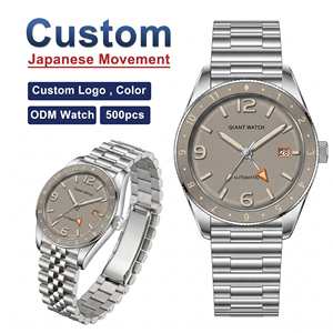 Reloj de Pulsera Automático <span class=keywords><strong>GMT</strong></span> de Doble Hora, Personalizado, Profesional, de Marca Privada, Fabricado por una Fábrica de Relojes, Modelo NH34 <span class=keywords><strong>GMT</strong></span> Diver - Product Image 1