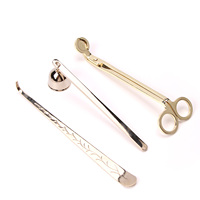 Kit de Luxe 3-en-1 pour l'Entretien des Bougies : Coupe-Mèche, Éteignoir et Outil de Plongée – Accessoires pour Bougies Parfumées – Coffret Cadeau pour Parfumer la Maison – Vente en Gros