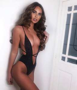 Однотонный бразильский сплошной купальник с <span class=keywords><strong>V</strong></span>-образным вырезом и высоким вырезом, новый дизайн 2022, сексуальное бикини для девушек <span class=keywords><strong>XXX</strong></span> - Product Image 2