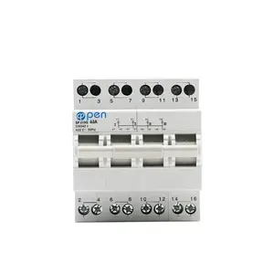 Changeover Isolation Switch AC 230V 400V 2P 3P 4P 35mm Din Rail Dual Power Transfer Switch