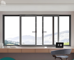 モダンスタイルのスライディングティルト-ウィンドウズ、ティルトターンスライディングウィンドウズ、ブロークンブリッジアルミ合金スライディング-オープニングウィンドウズ - Product Image 3