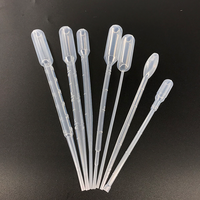 Pipette compte-gouttes en plastique jetable de laboratoire 3ml Pipettes de Pasteur de transfert 1ml 2ml 3ml 5ml 10ml Pipette physiologique