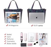 Venta caliente elegante geométrico luminoso mujeres bolsos diseñador de moda mujeres monederos cartera holográfica reflectante bandolera