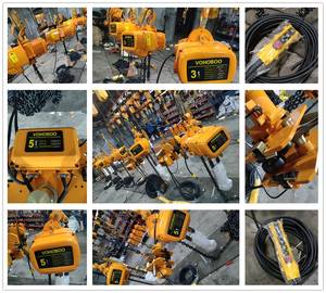 HHBB kerekan rantai listrik troli bergerak peralatan angkat baru untuk ritel Hotel pabrik derek listrik - Product Image 5